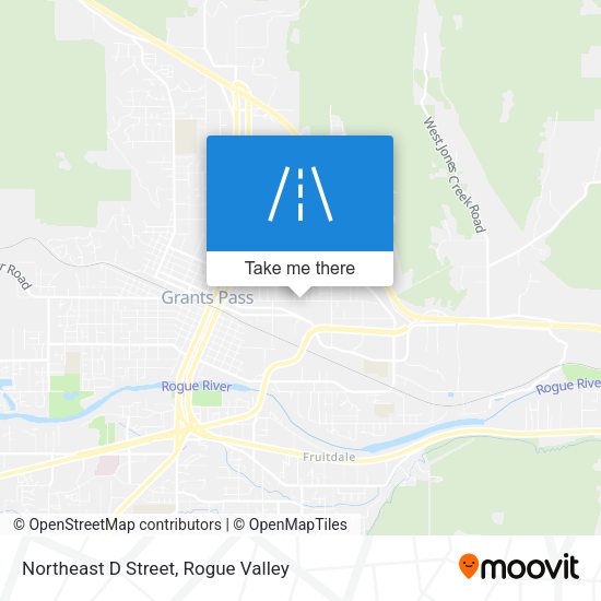Mapa de Northeast D Street