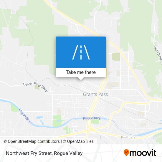 Northwest Fry Street map