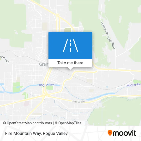 Fire Mountain Way map