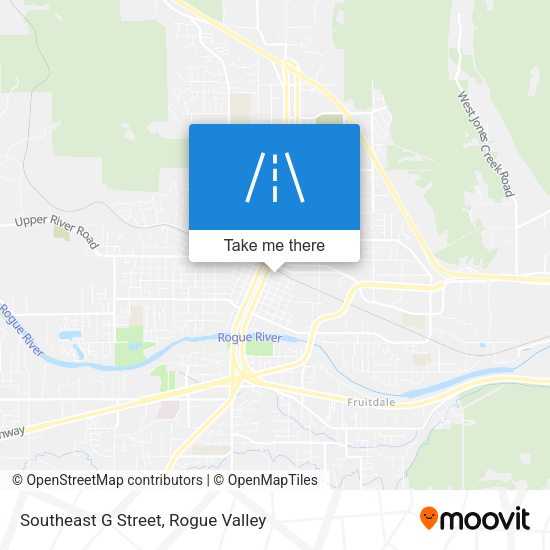 Mapa de Southeast G Street