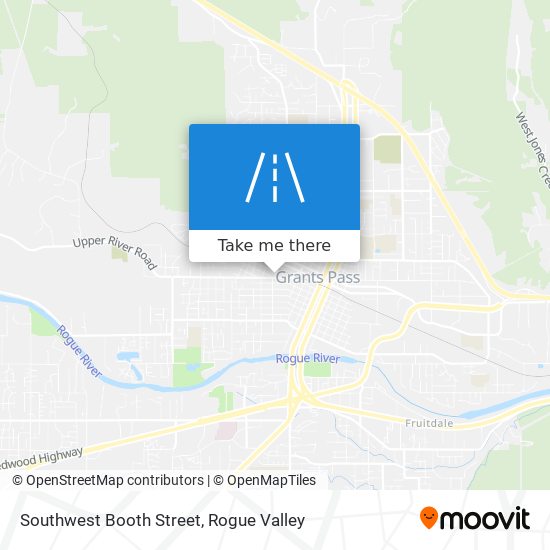 Southwest Booth Street map