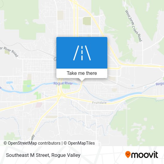 Southeast M Street map