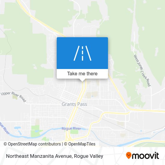 Mapa de Northeast Manzanita Avenue