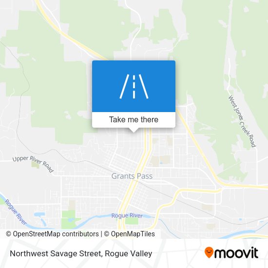 Northwest Savage Street map