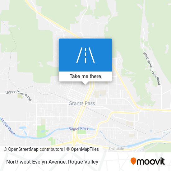Northwest Evelyn Avenue map