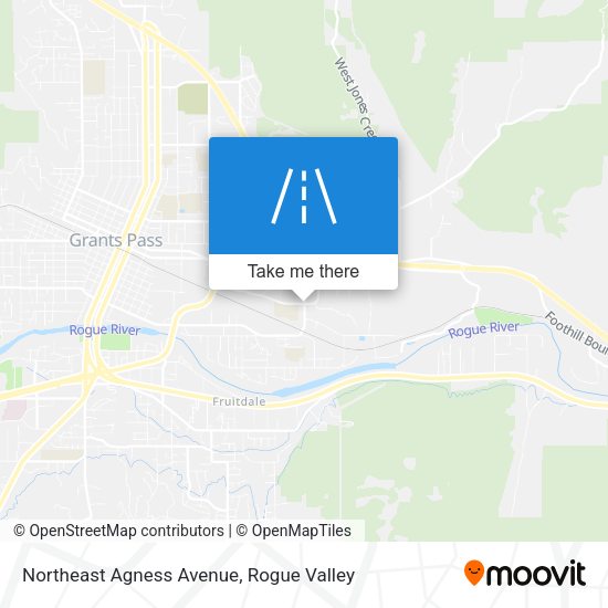 Mapa de Northeast Agness Avenue