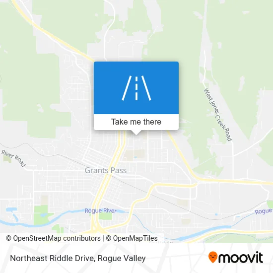 Northeast Riddle Drive map