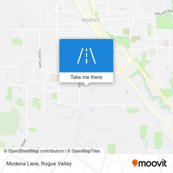 Mapa de Modena Lane