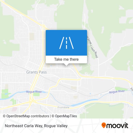 Northeast Carla Way map