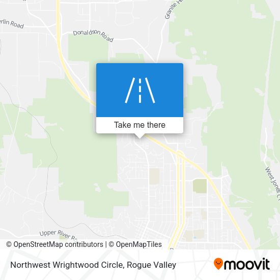 Northwest Wrightwood Circle map