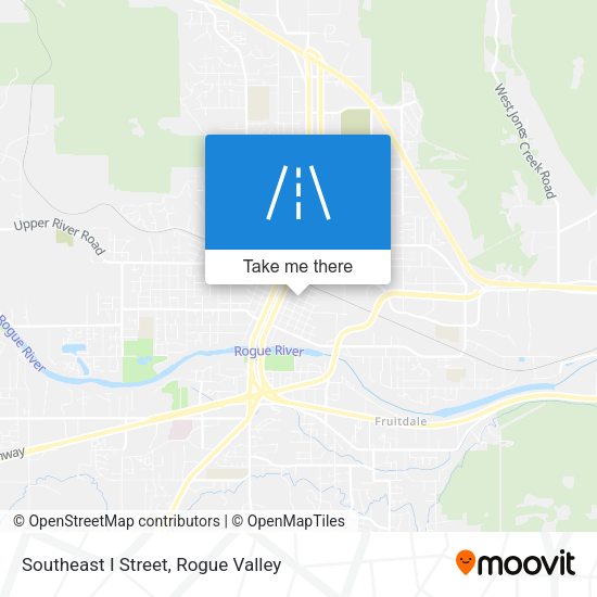 Southeast I Street map