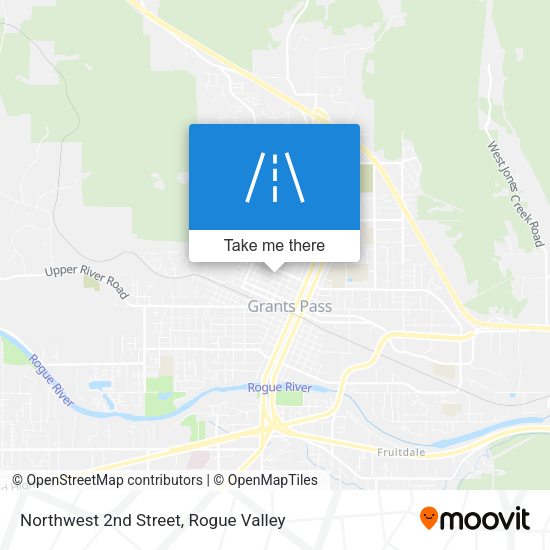 Northwest 2nd Street map