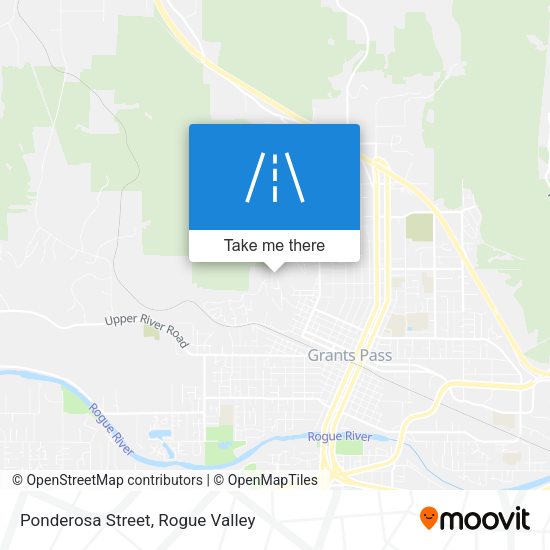 Ponderosa Street map