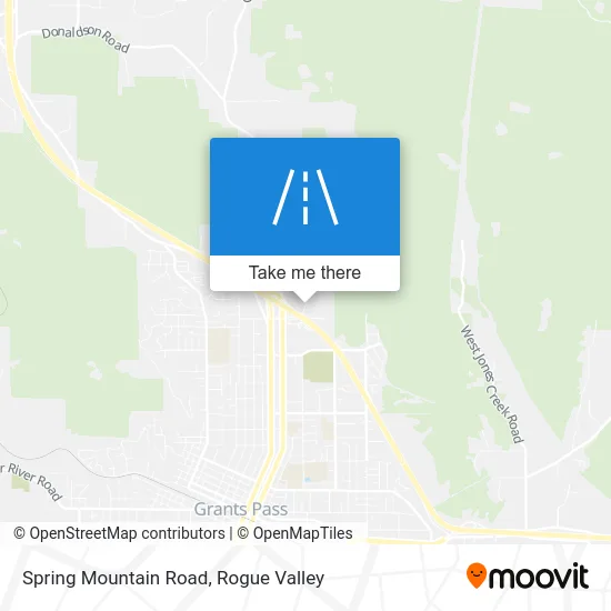 Spring Mountain Road map