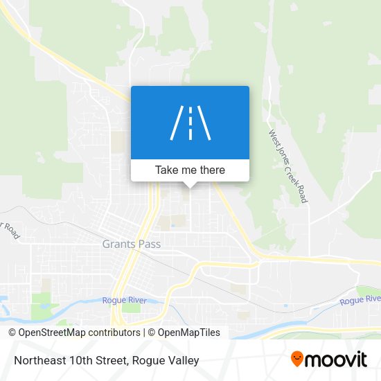 Mapa de Northeast 10th Street