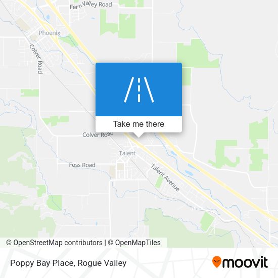 Mapa de Poppy Bay Place