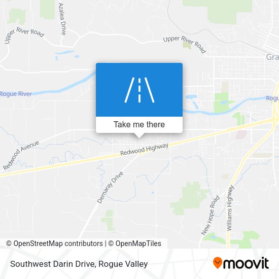 Southwest Darin Drive map