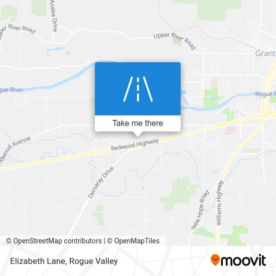 Elizabeth Lane map