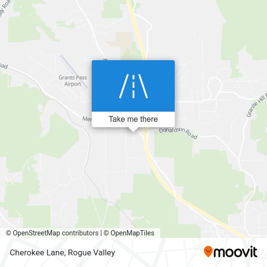 Cherokee Lane map