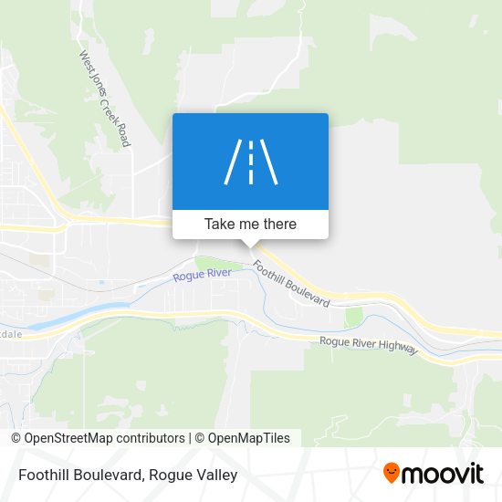 Foothill Boulevard map
