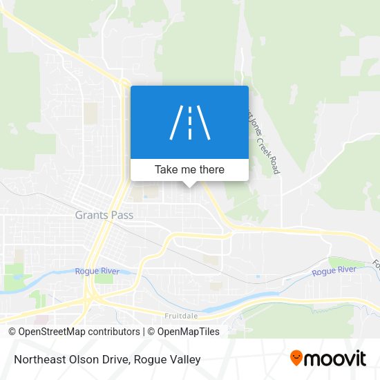 Northeast Olson Drive map