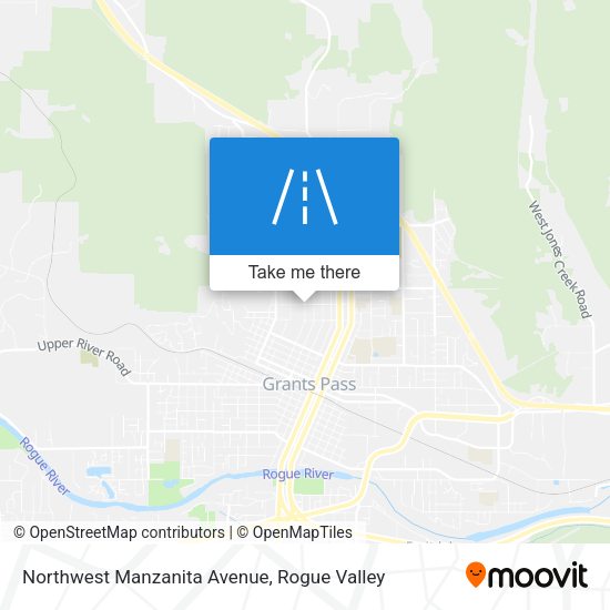 Northwest Manzanita Avenue map