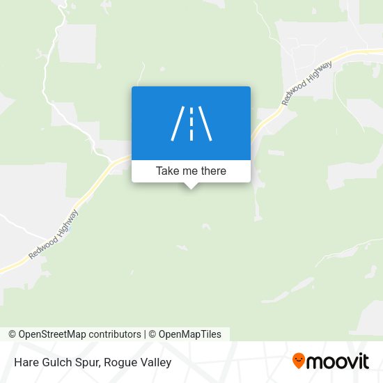 Hare Gulch Spur map