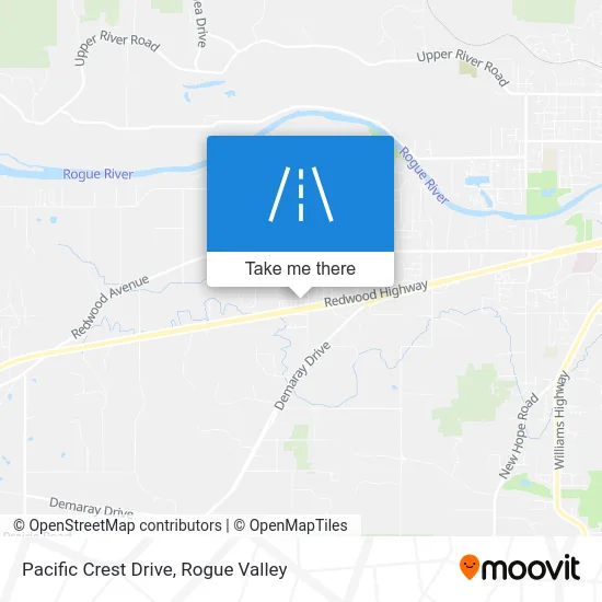 Pacific Crest Drive map