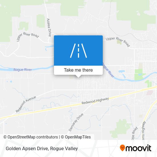 Golden Apsen Drive map
