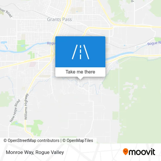 Monroe Way map