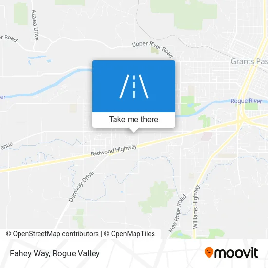 Fahey Way map