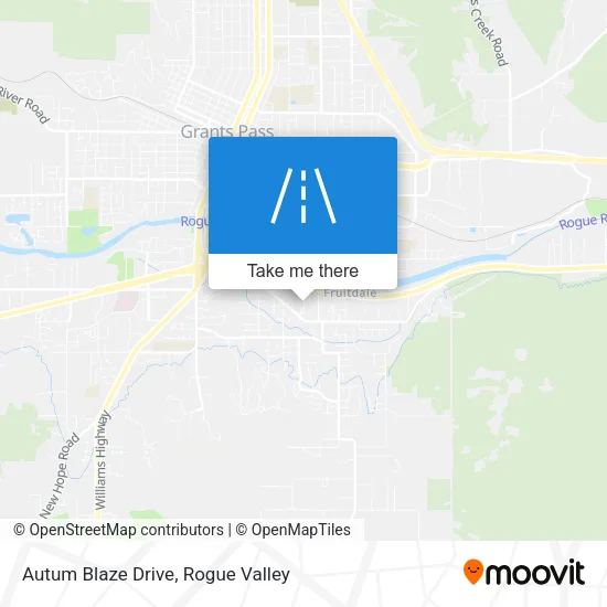Autum Blaze Drive map