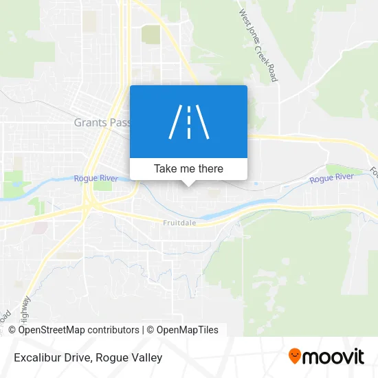 Excalibur Drive map