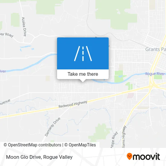 Moon Glo Drive map