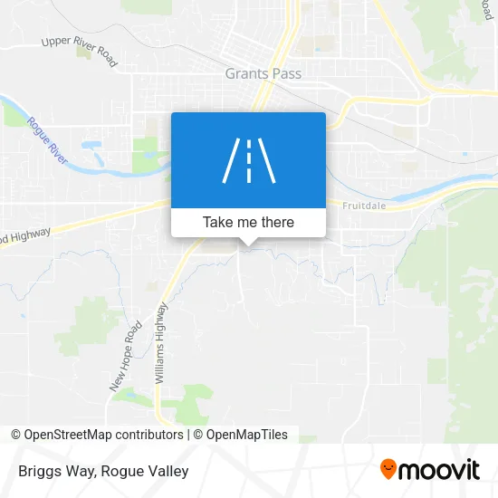 Briggs Way map