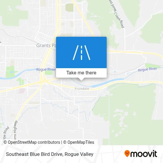 Southeast Blue Bird Drive map