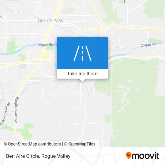 Ben Aire Circle map