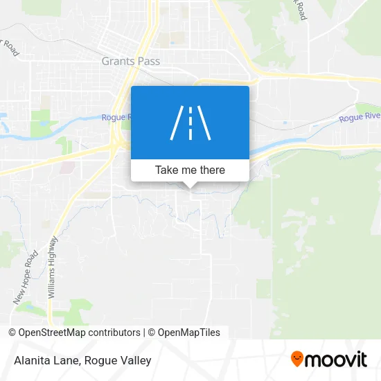 Alanita Lane map