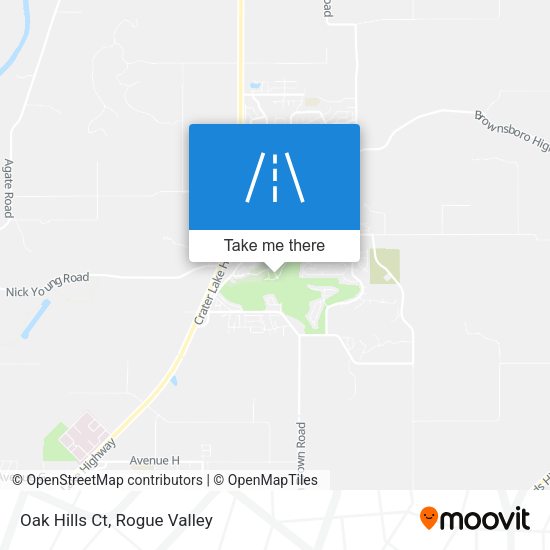 Mapa de Oak Hills Ct