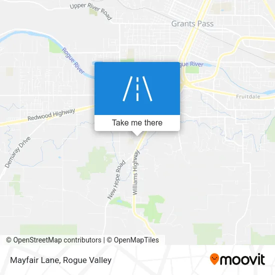 Mayfair Lane map