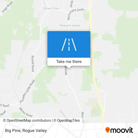 Big Pine map