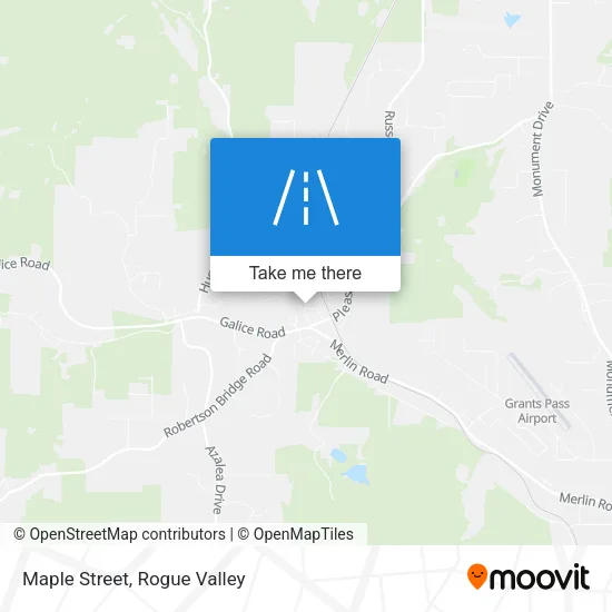 Maple Street map