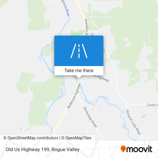 Old Us Highway 199 map