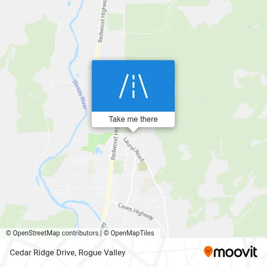 Cedar Ridge Drive map