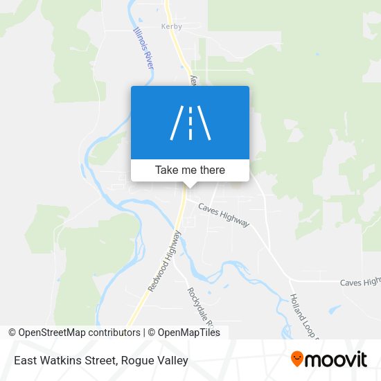 Mapa de East Watkins Street