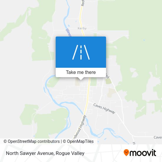 North Sawyer Avenue map