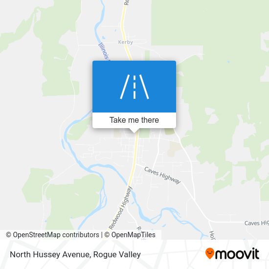 North Hussey Avenue map