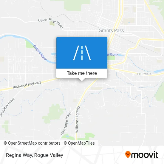 Regina Way map