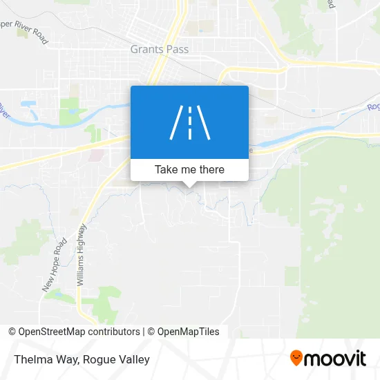 Thelma Way map