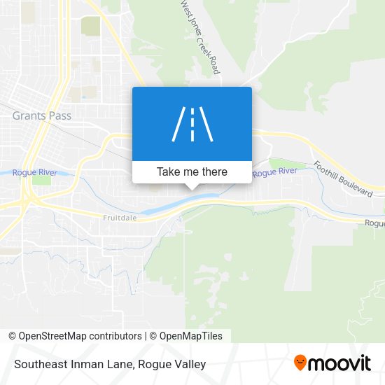 Mapa de Southeast Inman Lane